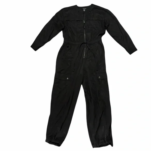 Athleta Celestial Utility Black Jumpsuit Size Small - Picture 4 of 12